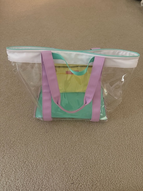 Stoney Clover Lane Handbags - Stoney Clover x Target Beach Bag with Pastel Mint & Lilac Accents
